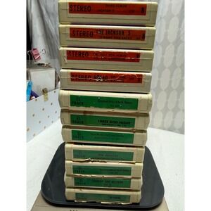 Lot‎ of 11 Vintage 8 Track Tapes Jackson 5 Bread July 5th The Beatles Buck Owens